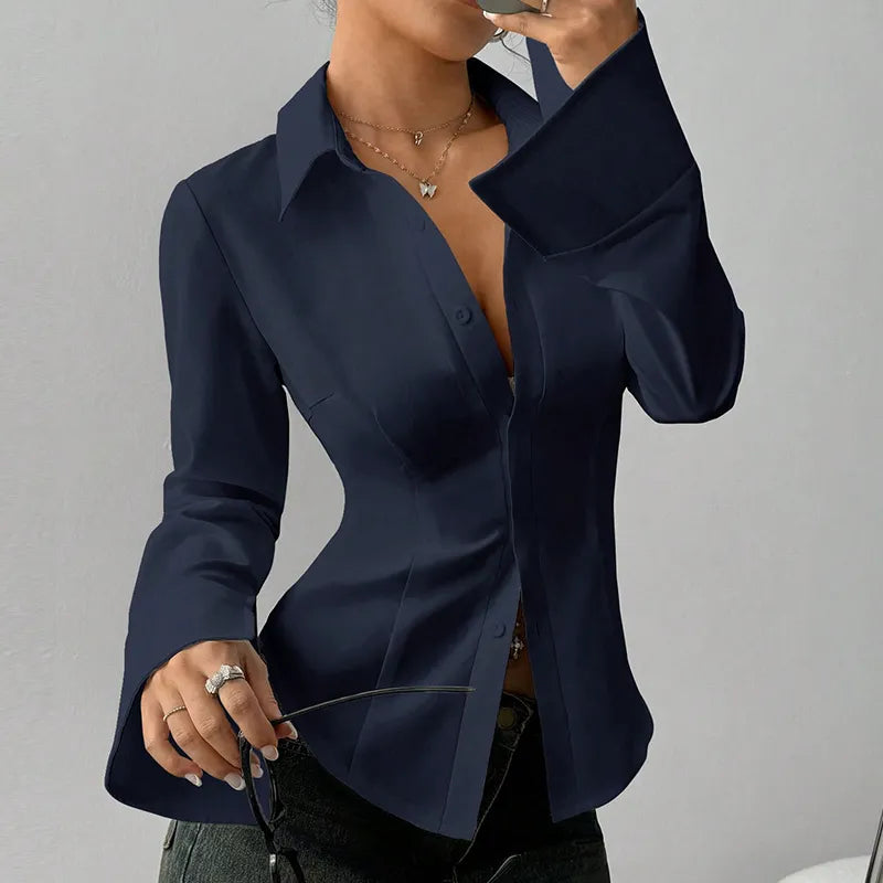 Women's Elegant Slim-Fit Blouse