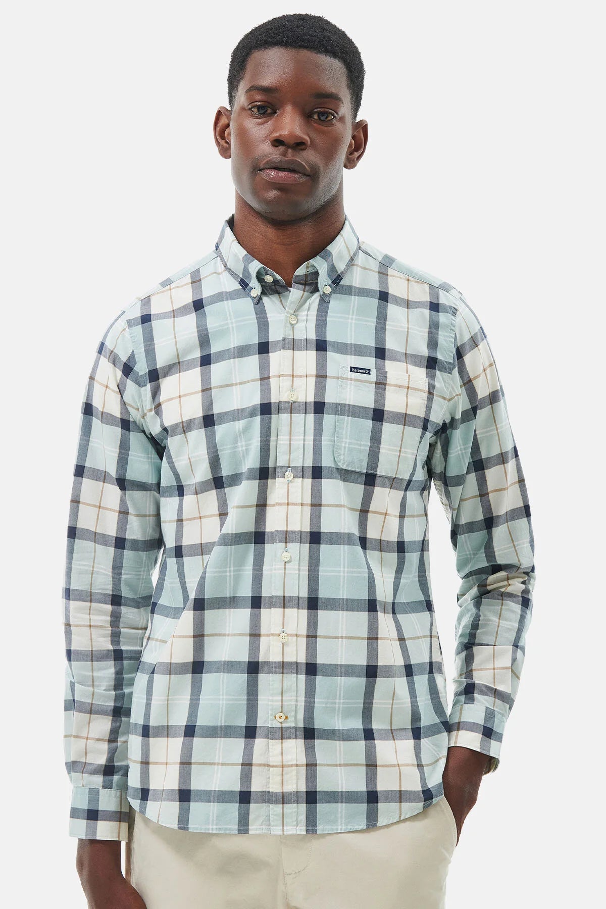 Rawley shirt - BLUE CHALK TARTAN