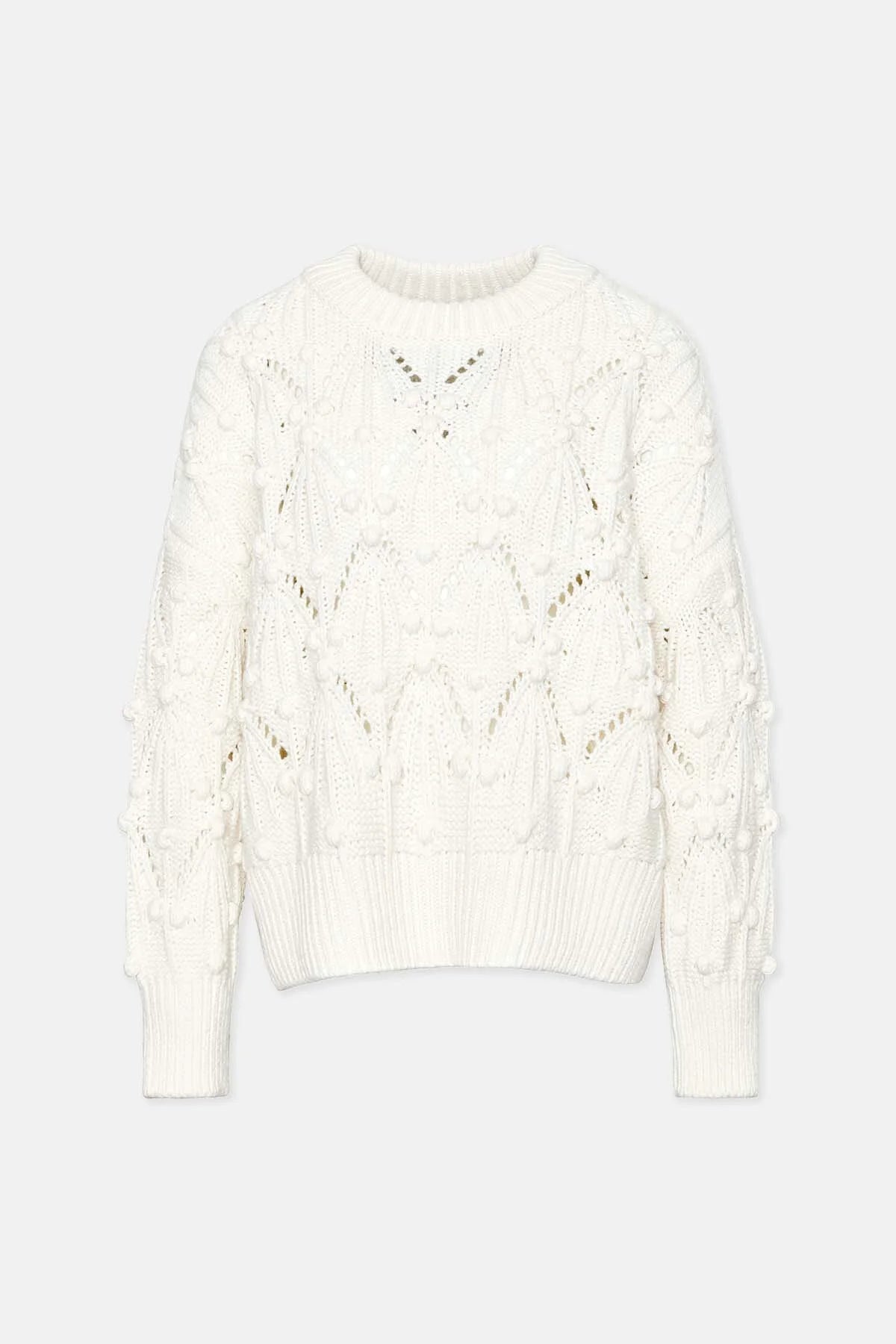 Glamis Crew Neck Jumper - WHITE