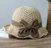 Straw Hat with Retro Bow