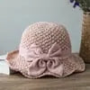 Straw Hat with Retro Bow