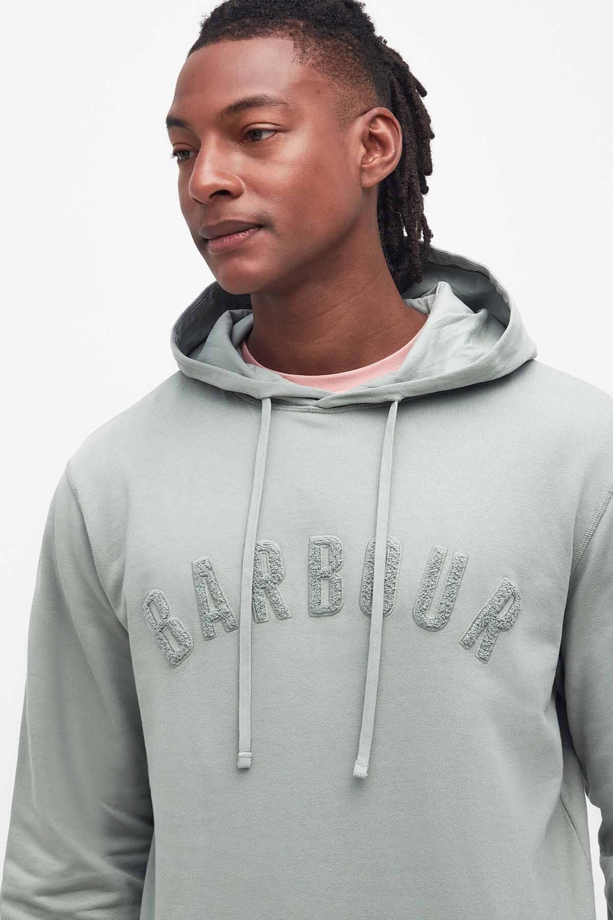 Washed Logo Hoodie - FOREST FOG