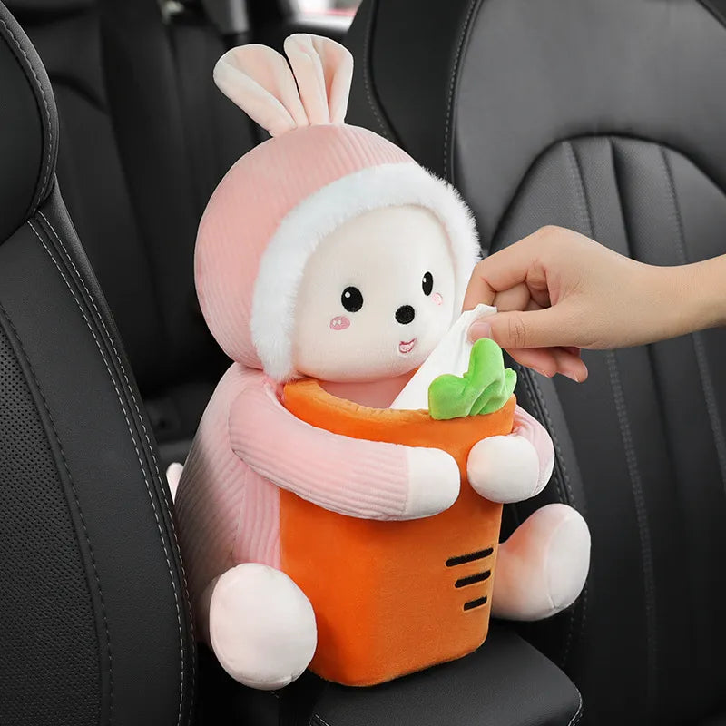 😍 Cute Plush Doll Tissue Box