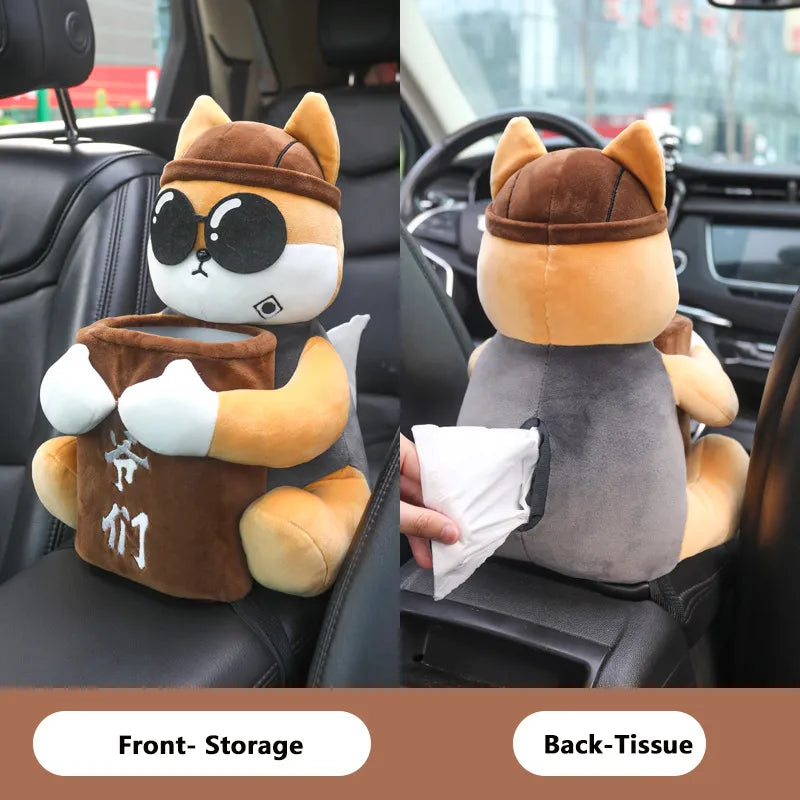 😍 Cute Plush Doll Tissue Box
