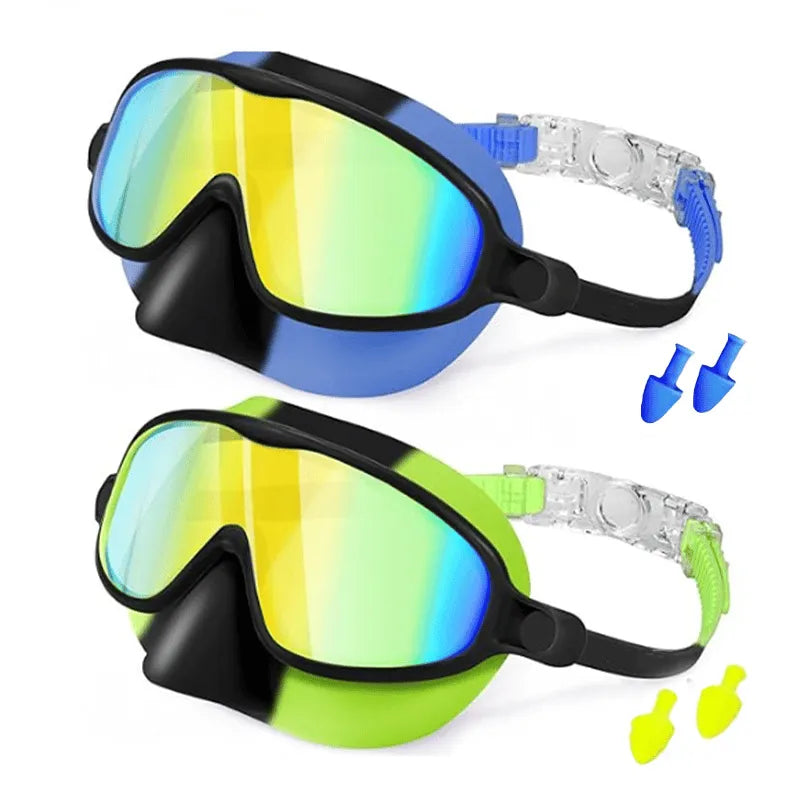 ❤Kids Swimming Nose Cover Goggles