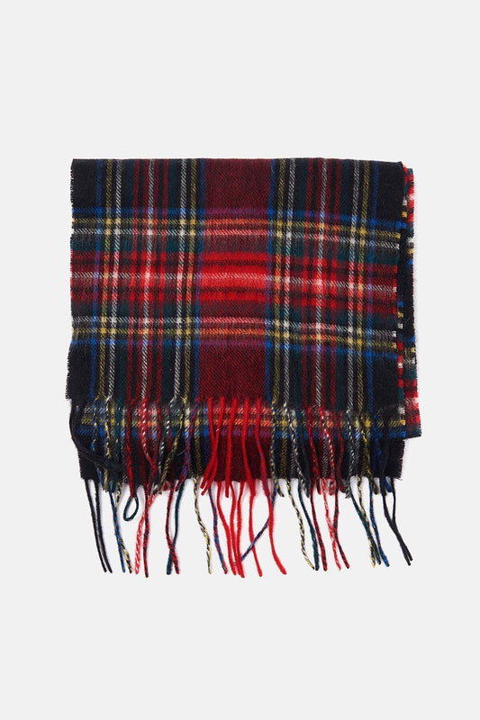 New Check Tartan Scarf - BLACK STEWART