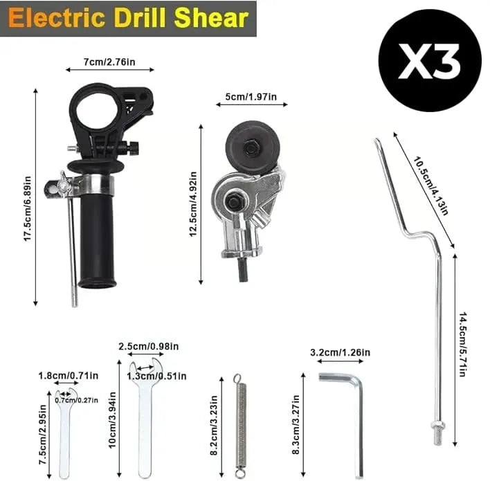 Metal Nibbler Drill Attachment