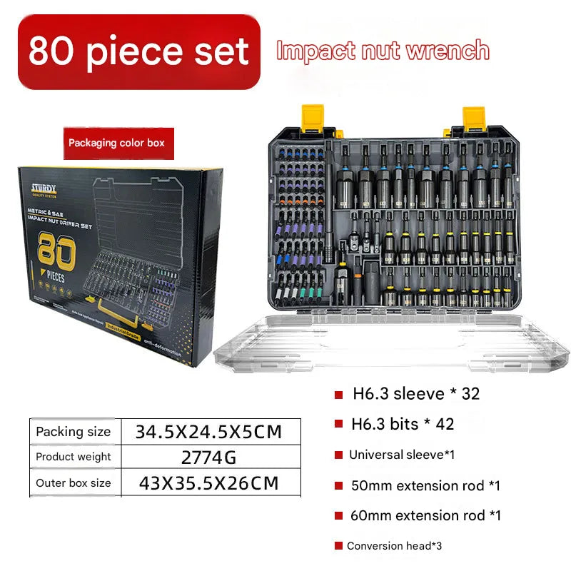 Magnetic Impact Nut Driver Set