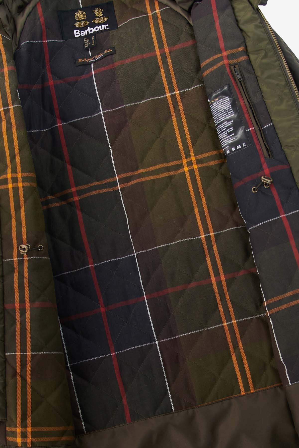 Long Cannich Wax Jacket - OLIVE/CLASSIC