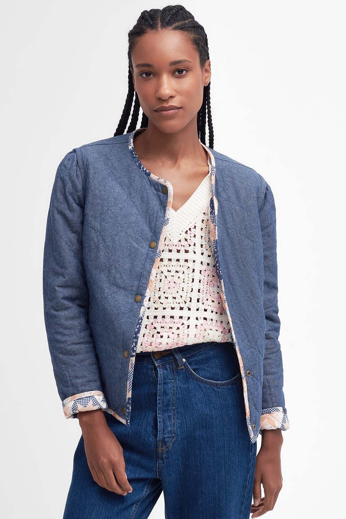 Margate Reversible Collarless Jacket - MULTI