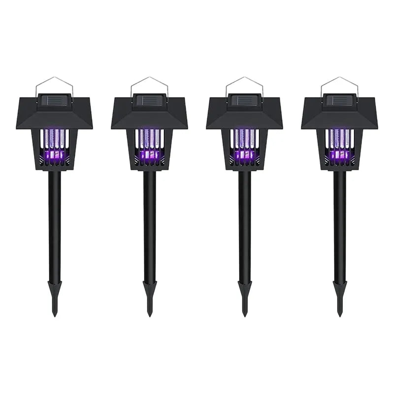 Eco-Friendly - 2-in-1 Flickering Flame - Solar Powered Mosquito Zapper & Garden Stake Light