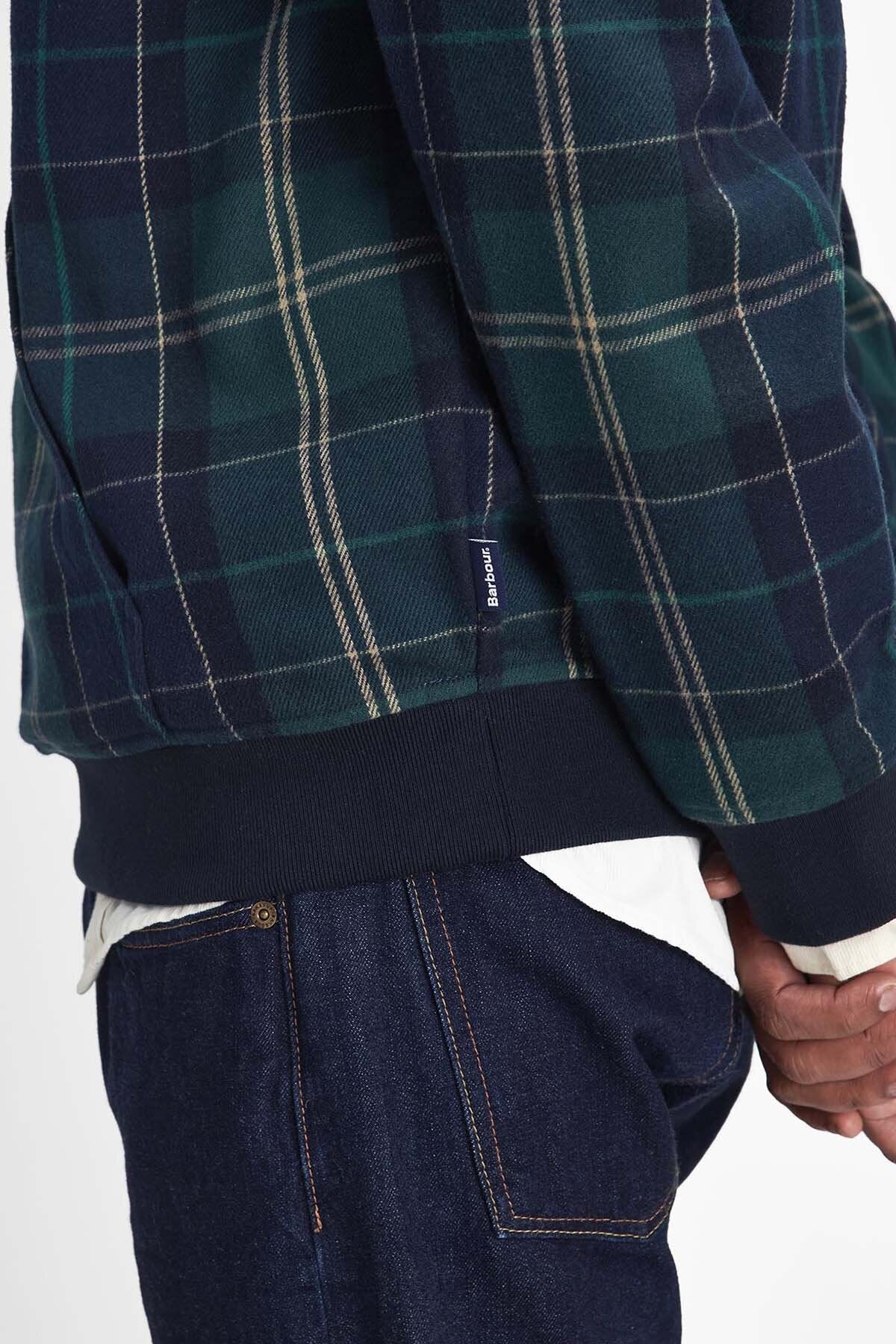 Brough Tartan Hoodie - GREEN LOCH TARTAN
