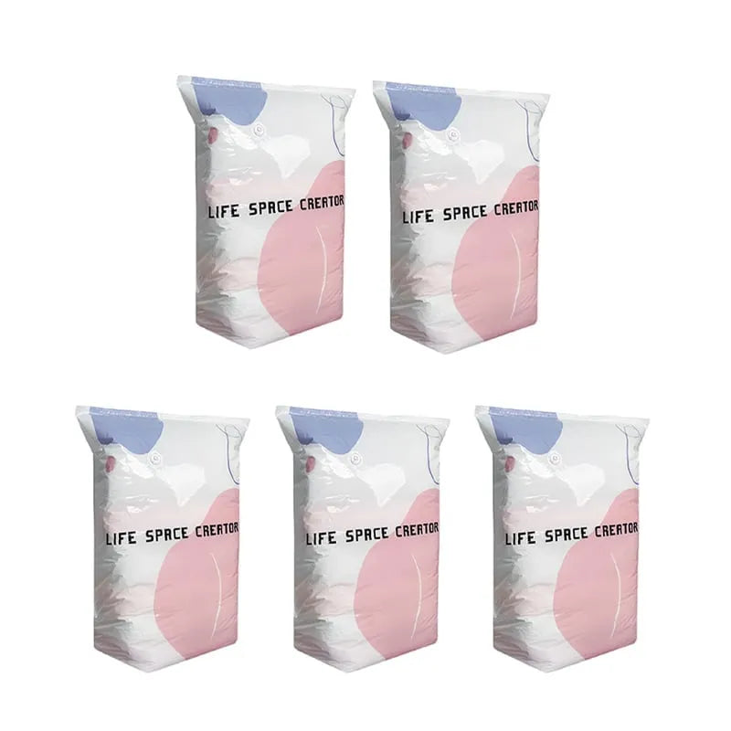 Thickened Stereoscopic No-Pump Vacuum Compression Bag