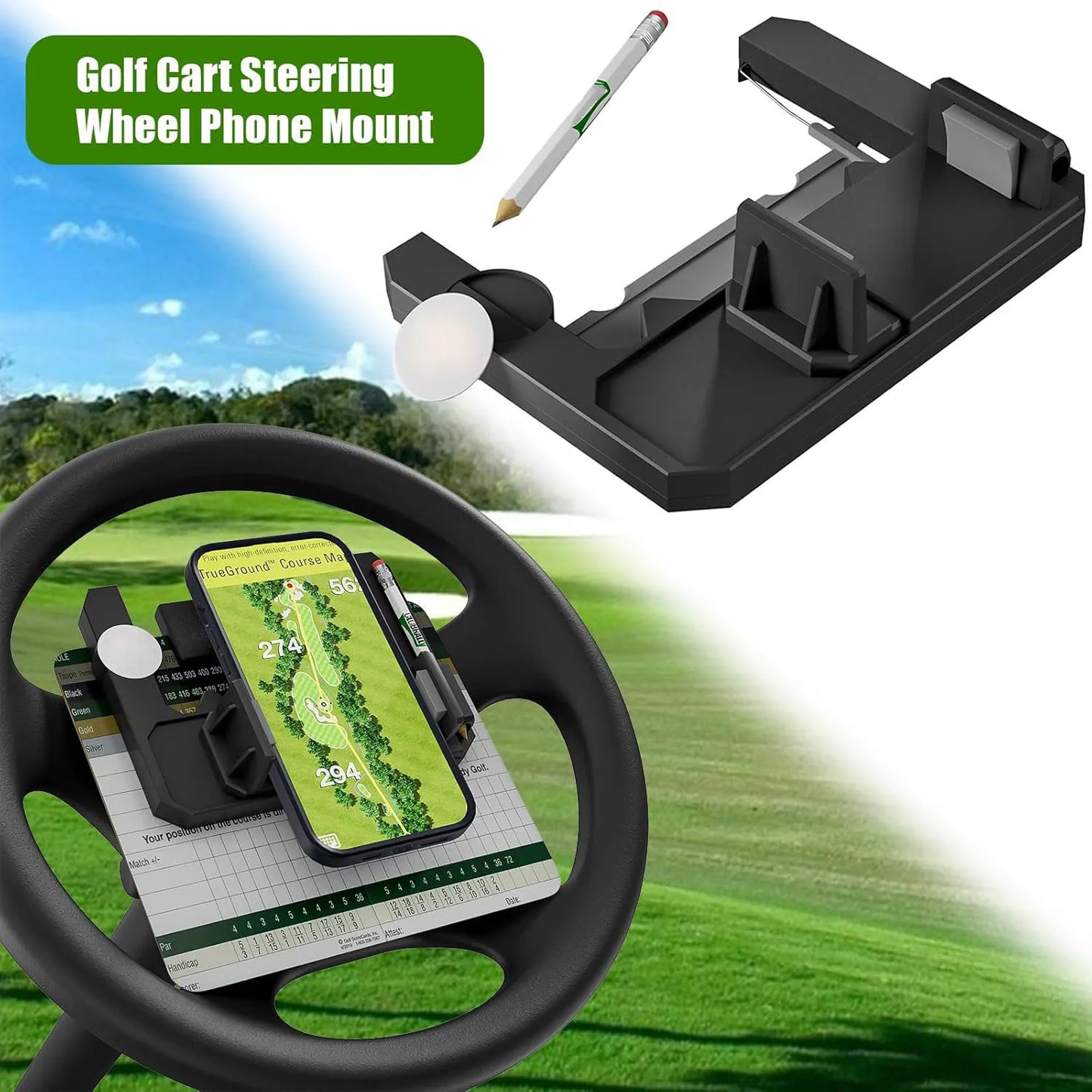 🔥Hot Sale ⛳ - Golf cart steering wheel phone holder