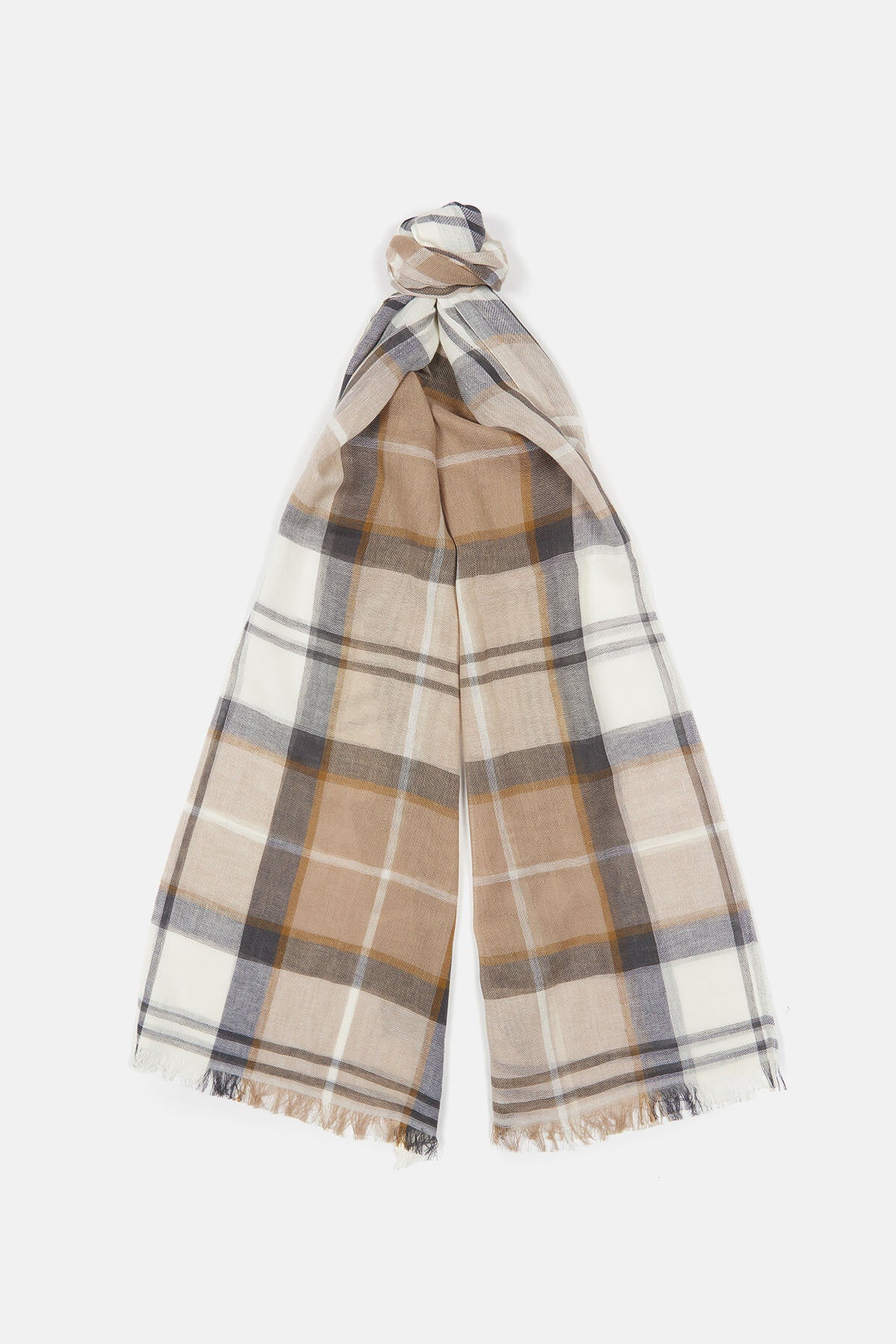 Welton Tartan Scarf - AMBLE SAND TARTAN