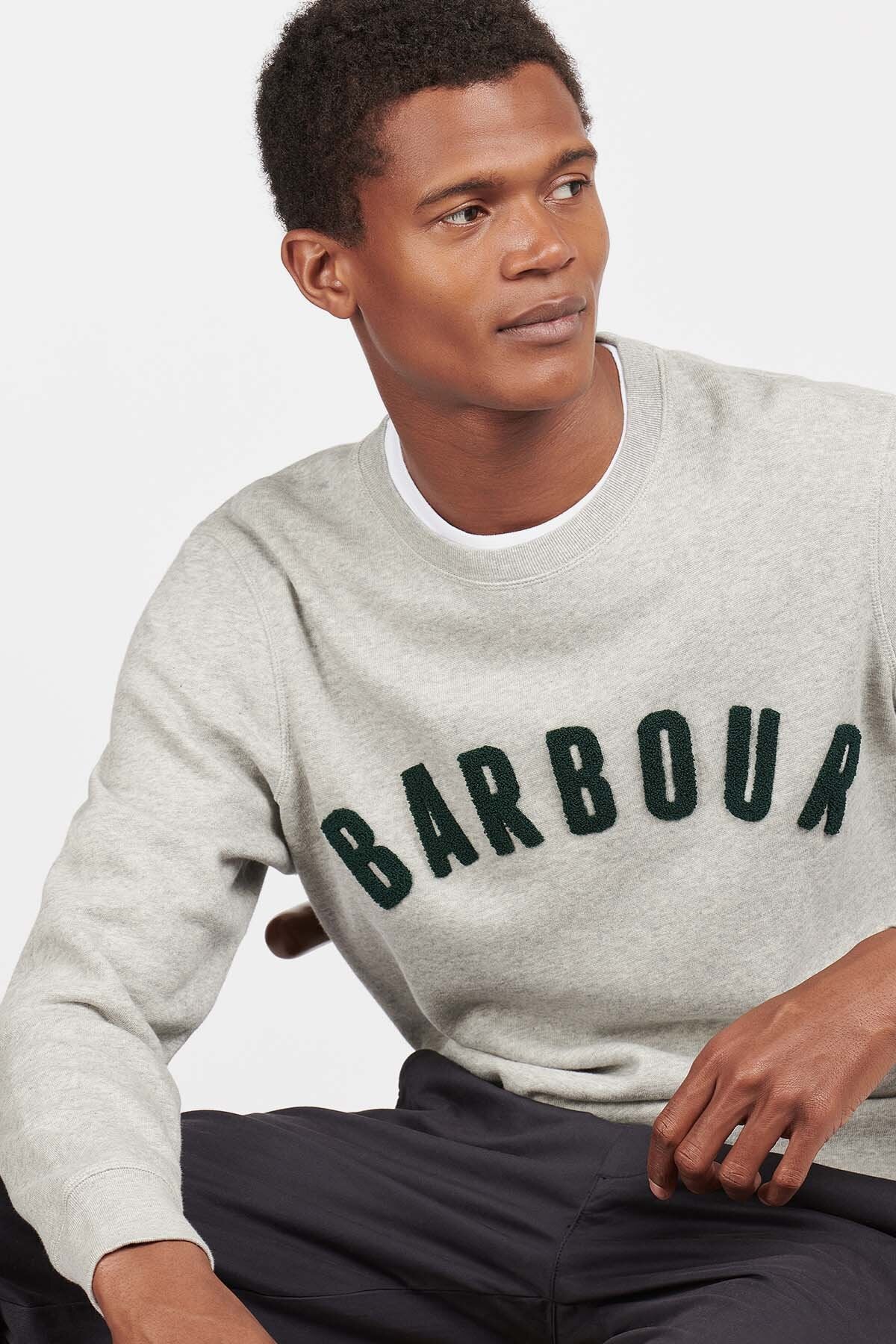 Prep Logo Crew Sweatshirt - GREY MARL