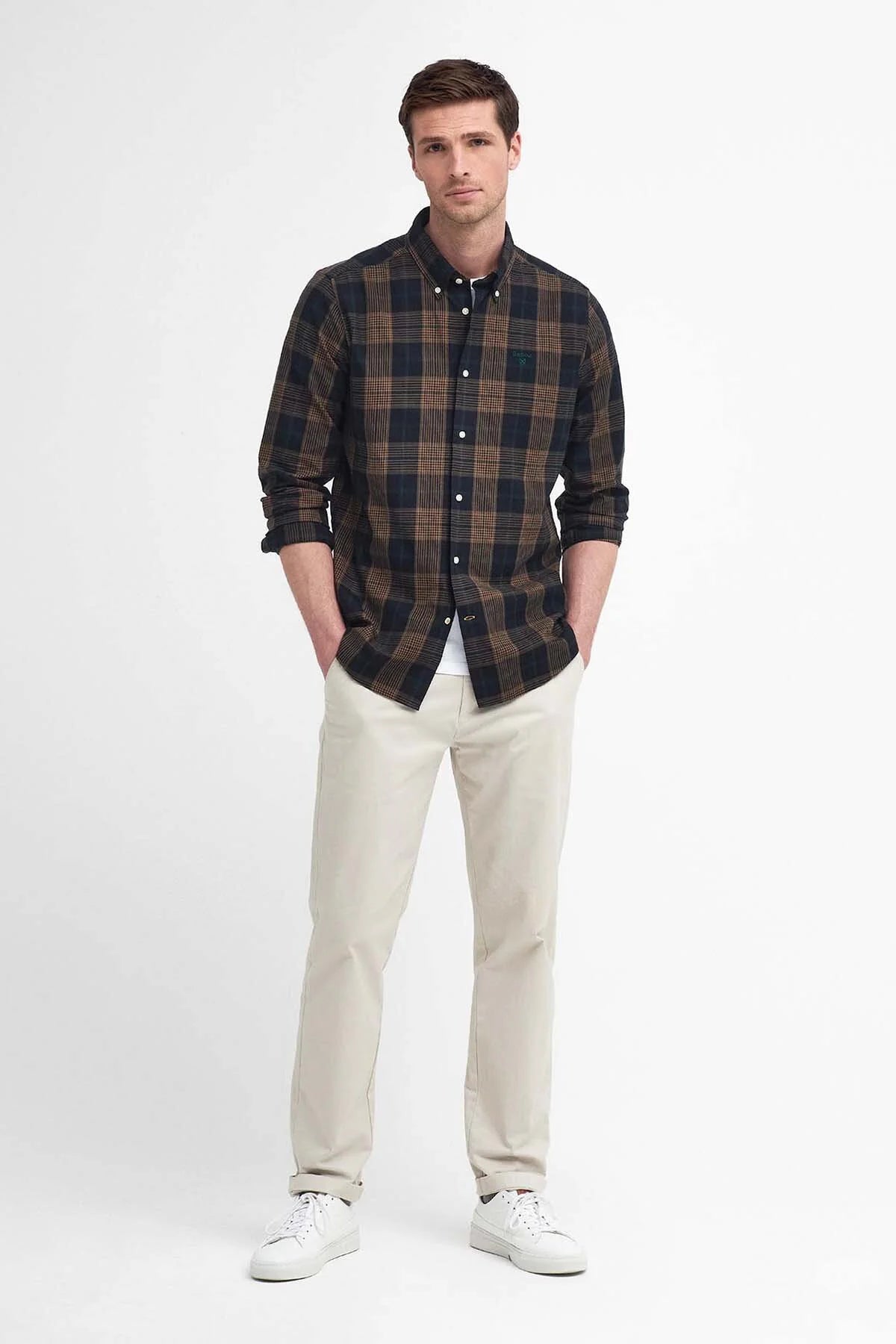 Pritchard Tailored Long Sleeved Shirt - STONE