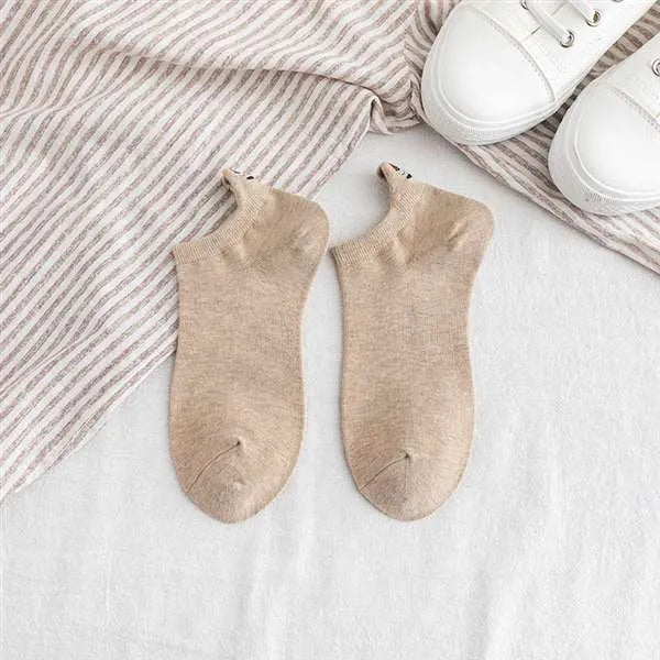 Embroidery Funny Smiling Socks (10 Pairs)