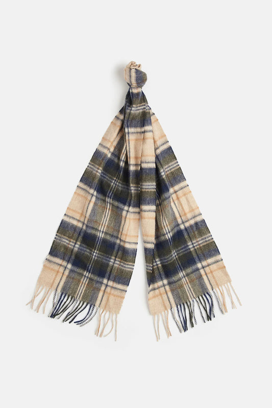 New Check Tartan Scarf - SAND BEIGE PLAID