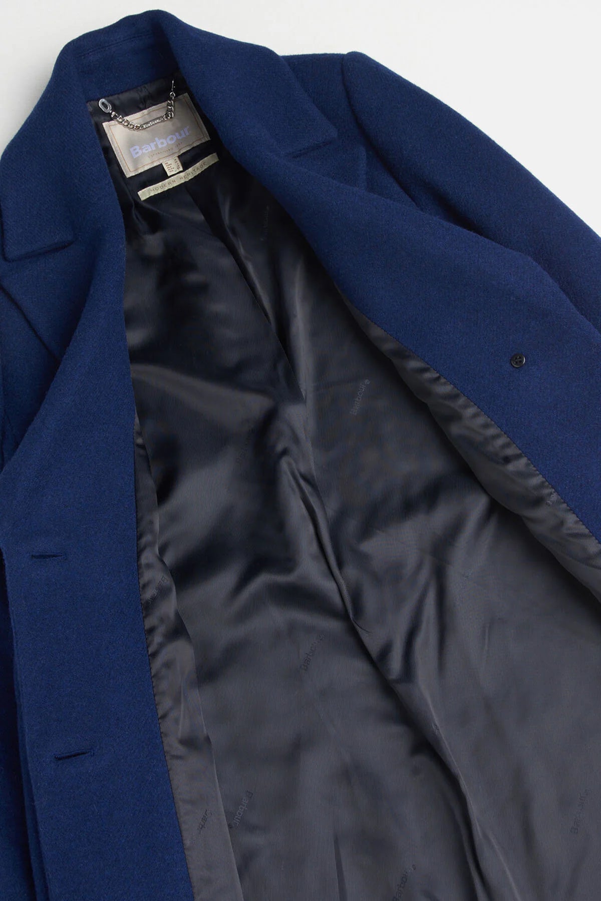 Angelina Wool Jacket - AZURE BLUE/DK NAVY