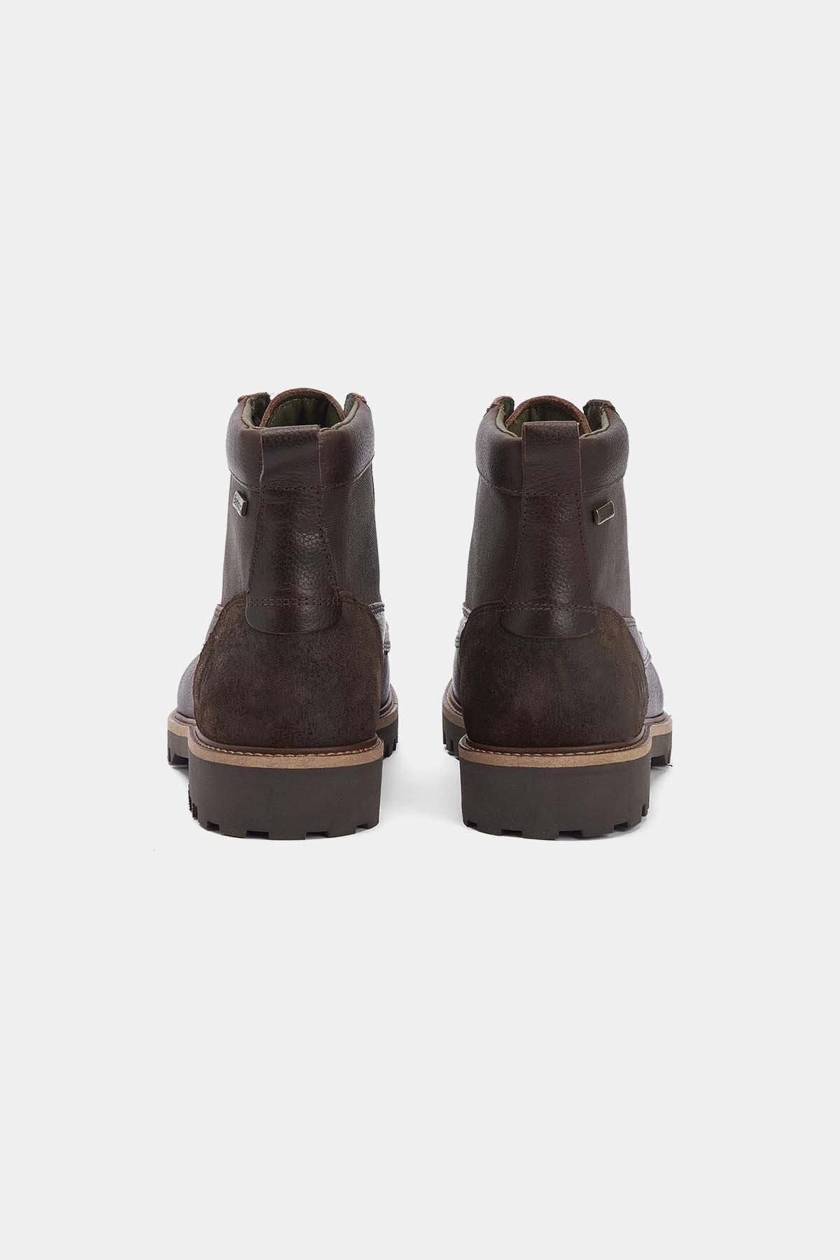 Sheene Moc Toe Derby Boots - BROWN