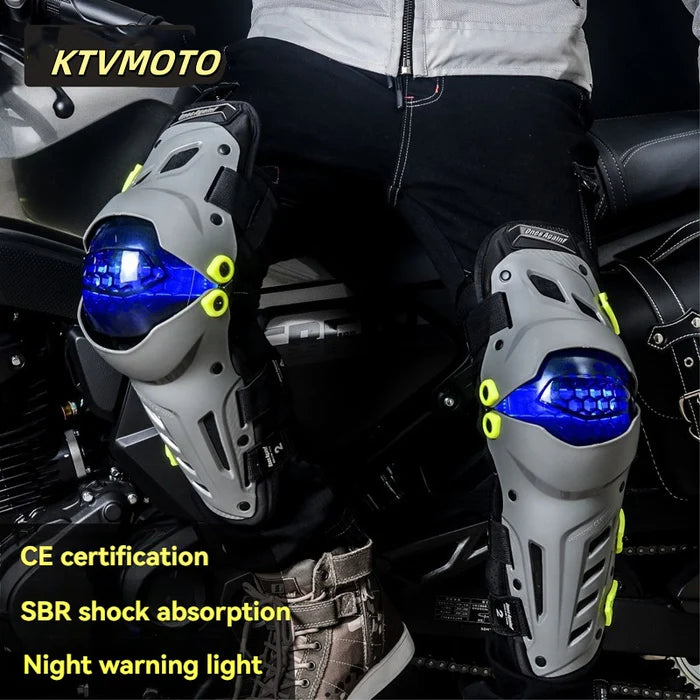 LED Light Cool Off-Road Racing Knee Pads-Y07