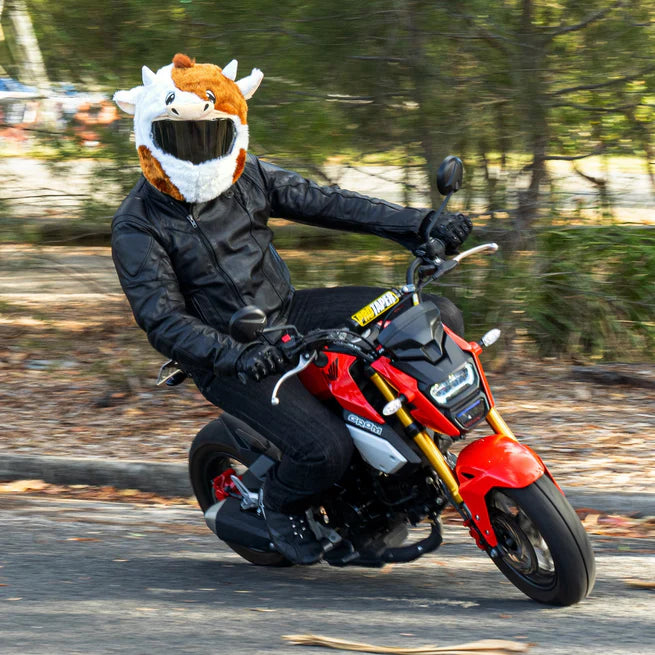 Motorcycle Helmet Cover - Cow