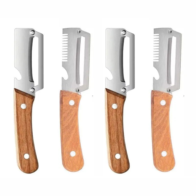 Kitchen Multi-Function Stainless Steel Thickened Fruit Peeler Knife