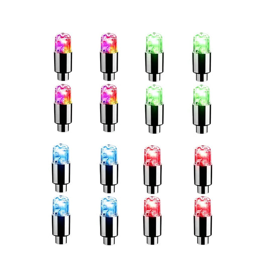 Waterproof LED Tire Valve Cap Light for Car, Bike & Motorcycle
