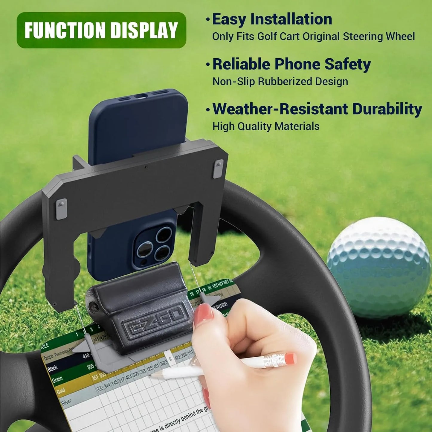 🔥Hot Sale ⛳ - Golf cart steering wheel phone holder