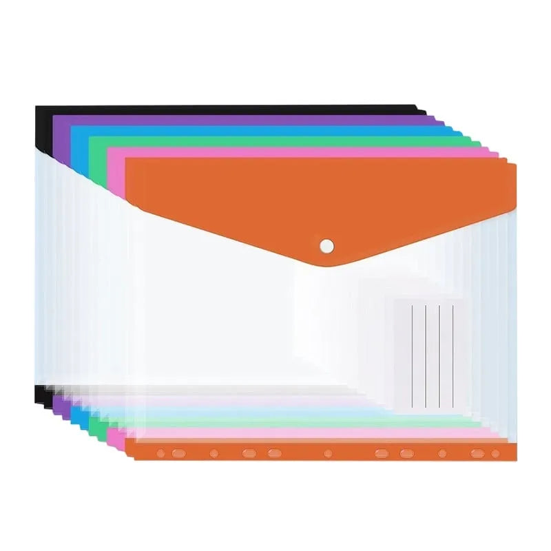 11-Hole Expanding File Pockets(Assorted Colors)