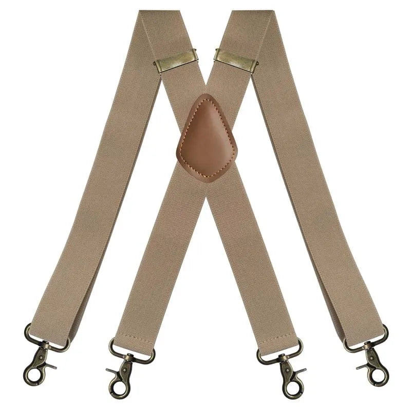 📏 Adjustable Work Suspenders | Classic X-Back Support