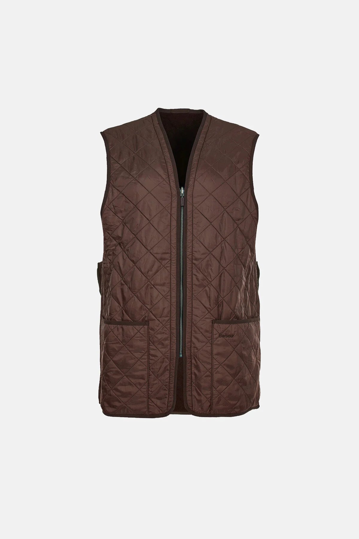 Polarquilt Waistcoat/Zip-In Liner - DARK BROWN