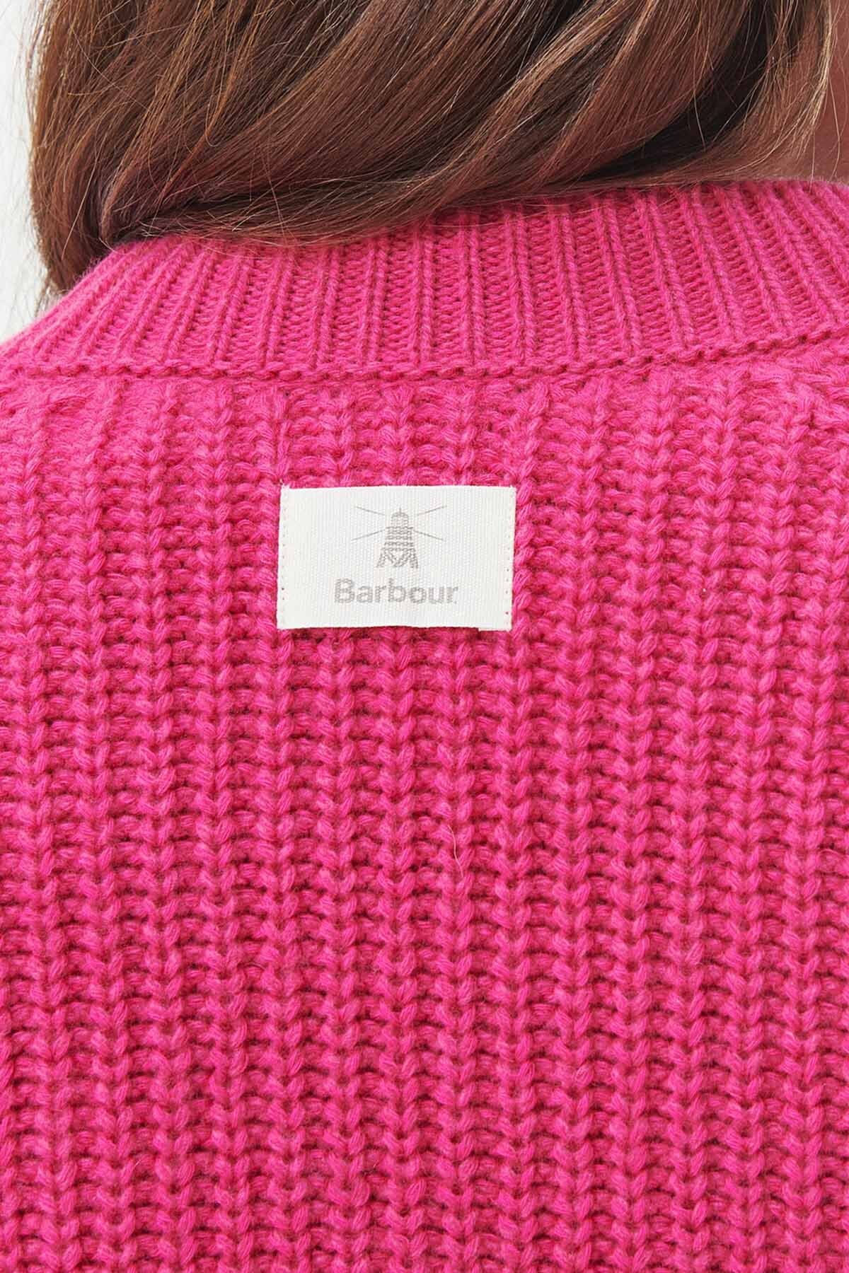 Bracken Knitted Cardigan - PINK DAHLIA