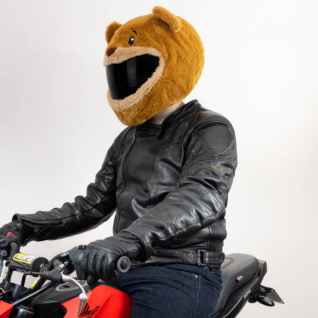 Motorcycle Helmet Cover - Teddy Bear