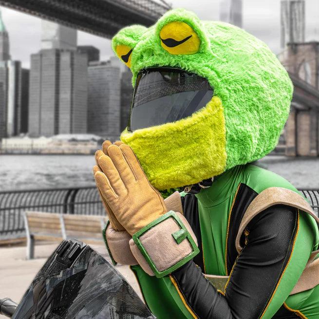 Motorcycle Helmet Cover - Frog