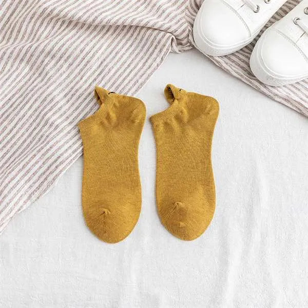Embroidery Funny Smiling Socks (10 Pairs)