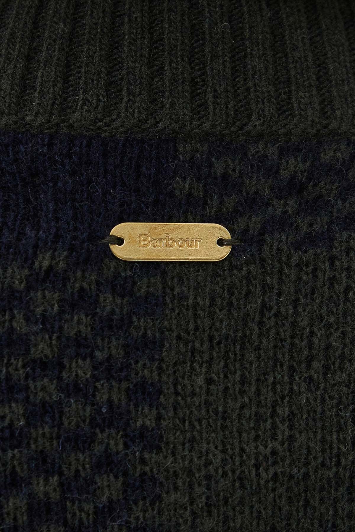 Marie Cardigan - BLACK/SAGE TARTAN