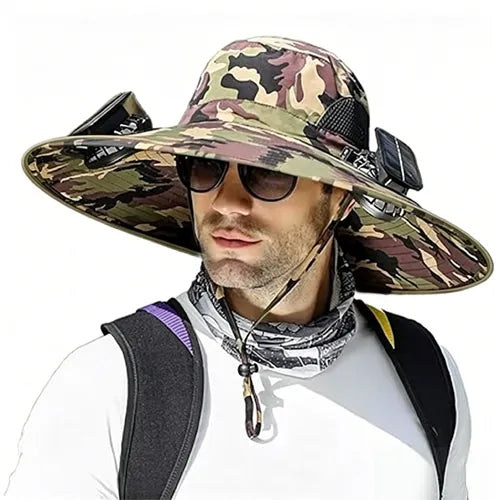 💕Dual Fan Sun Hat with Solar Charging