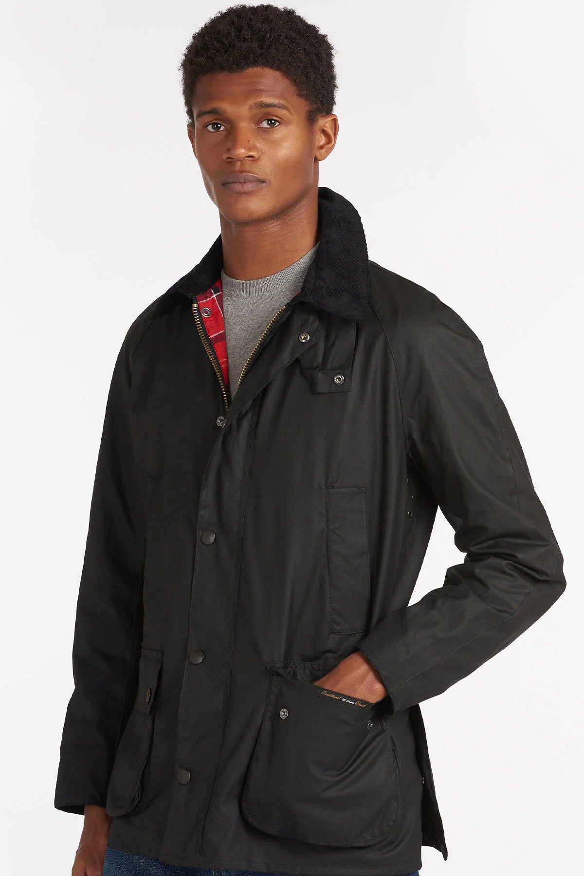 Ashby Waxed Cotton Jacket - BLACK