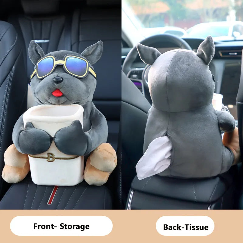 😍 Cute Plush Doll Tissue Box