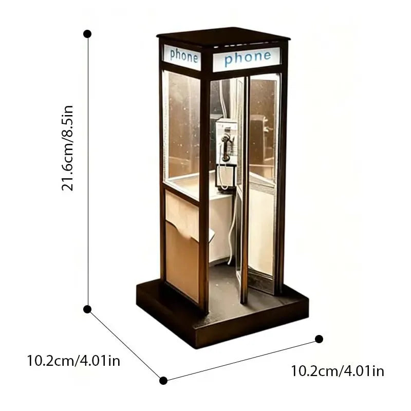 Telephone Booth Decorative Night Lamp