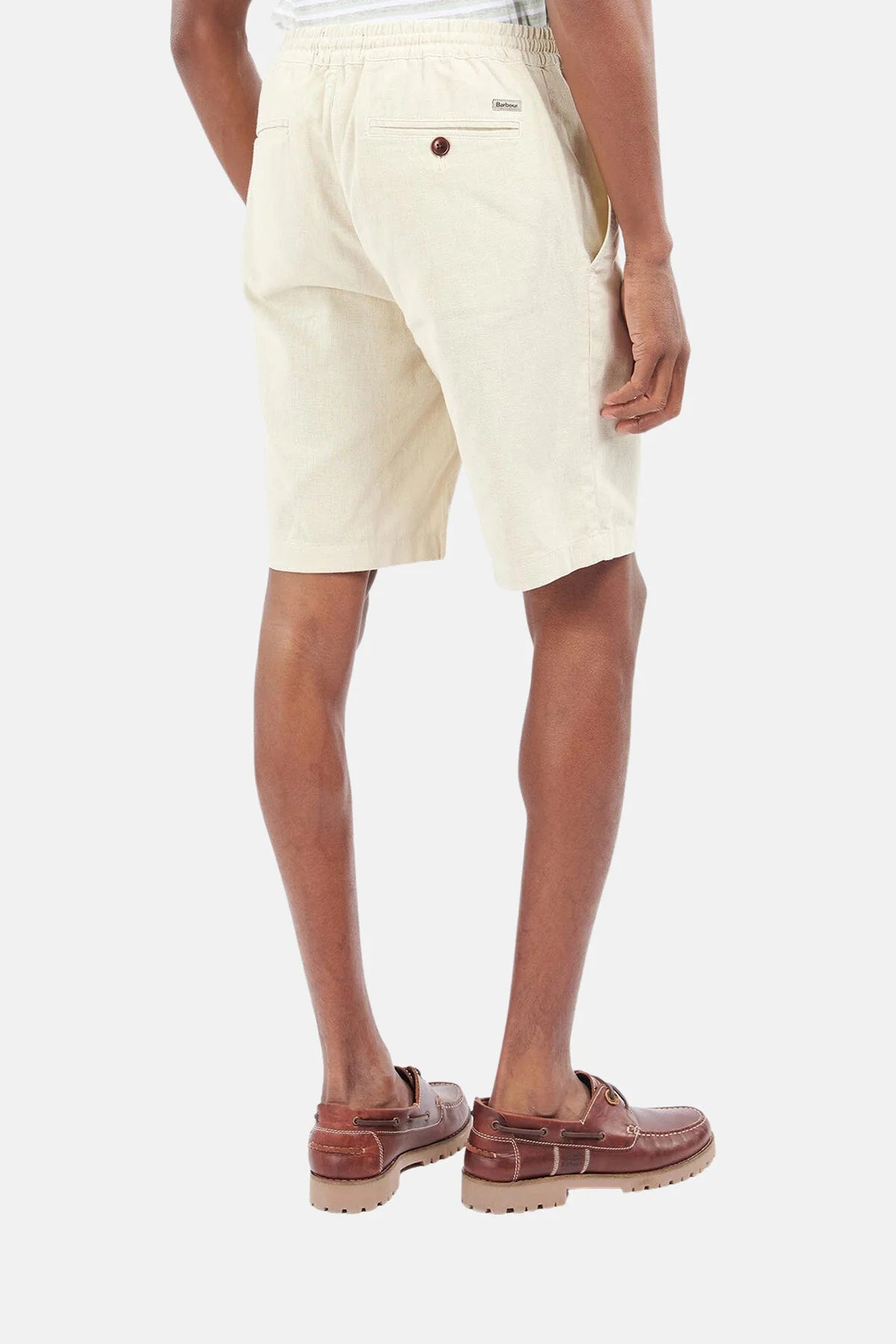 Linen Cotton Mix Shorts - LT STONE
