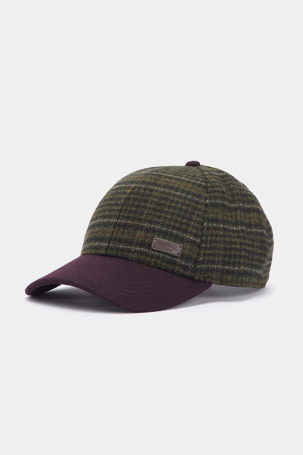 Clyde Sports Cap - BROWN/OLIVE PLAID