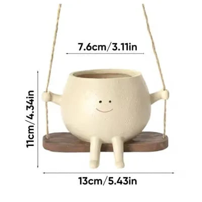 Cute Rocking Chair & Hanging Swing Plant Pots