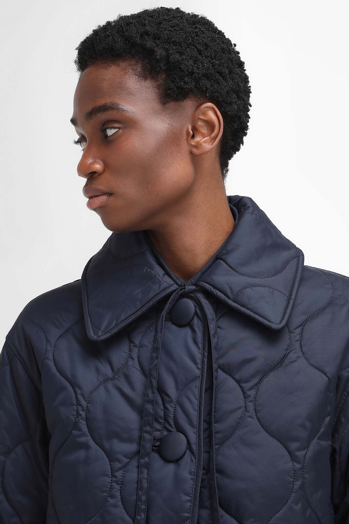 The Edit by Alexa Amy Quilted Jacket - NAVY