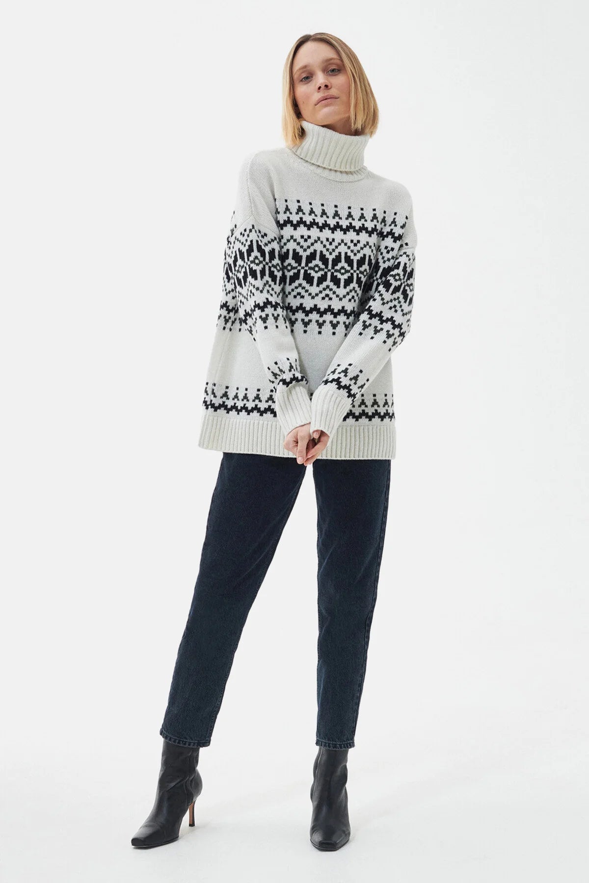 Patrisse Knitted Jumper - ANTIQUE WHITE