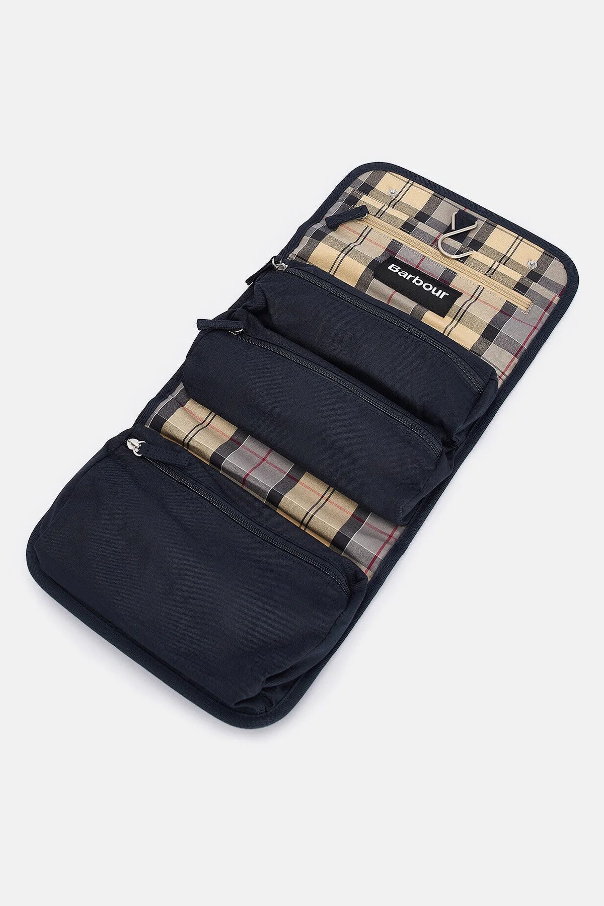 Cascade Waxed Hanging Wash Bag - NAVY
