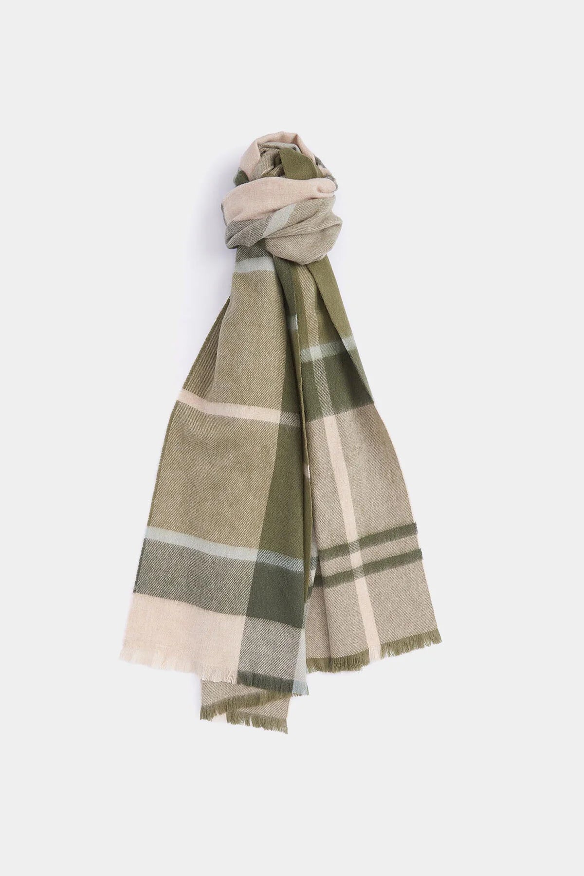 Rosefield Tartan Scarf - ANCIENT LODEN