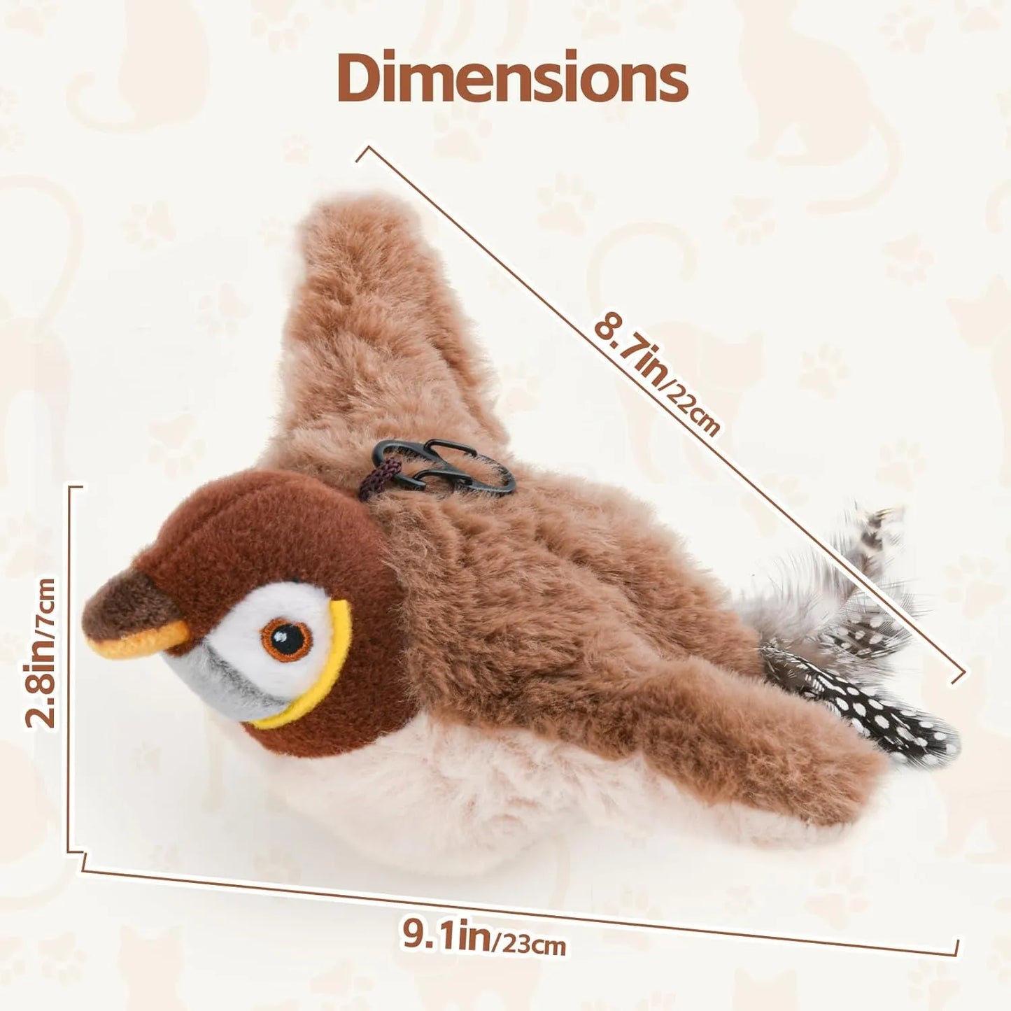 🔥🐾Interactive Chirping Bird Cat Toy
